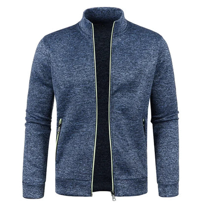 Herrhoodie med Dragkedja – Sportig Cardiganjacka för Höst & Vardag, S–3XL