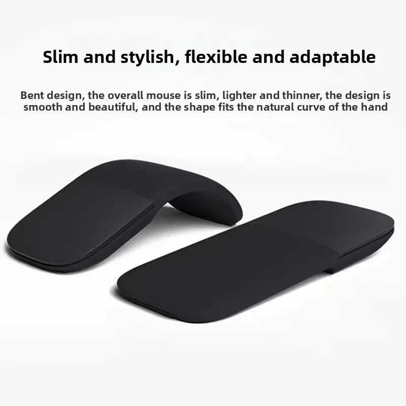 New Bluetooth 4.0 Folding Wireless Mouse Arc Touch Roller Computer Silent Mouse Ergonomic Slim Laser Mini Mice For Windows Ipad