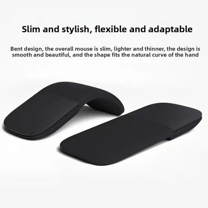 New Bluetooth 4.0 Folding Wireless Mouse Arc Touch Roller Computer Silent Mouse Ergonomic Slim Laser Mini Mice For Windows Ipad