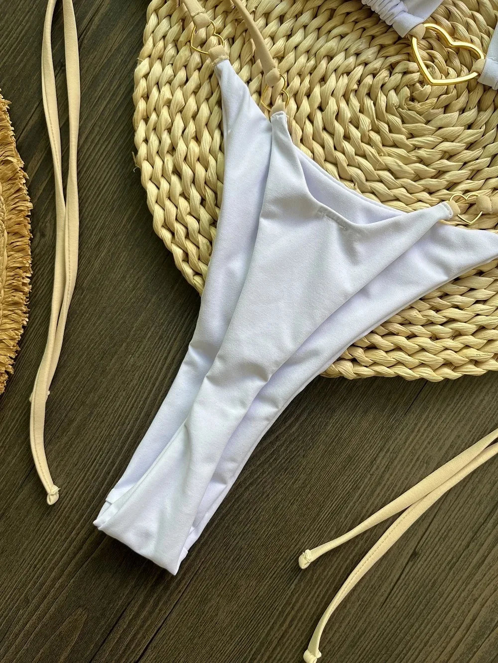 Sexy Halter Solid Color Low Waist Bikini Set Women's Swimsuit Two-piece Triangle Thong Swimwear Bathing Suit Brazilian Biquinis