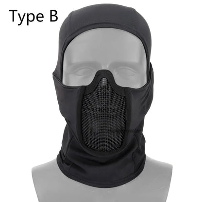 Taktisk Helmask med Stålnätsmask för Airsoft och Paintball