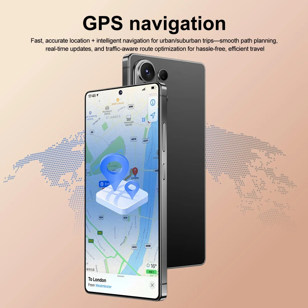 Smartphone S26 Ultra Original Android 15 Face Recognition Mobile Phones 5G Dual Card 7800mAh 7.3 inch Global Version Cellphones