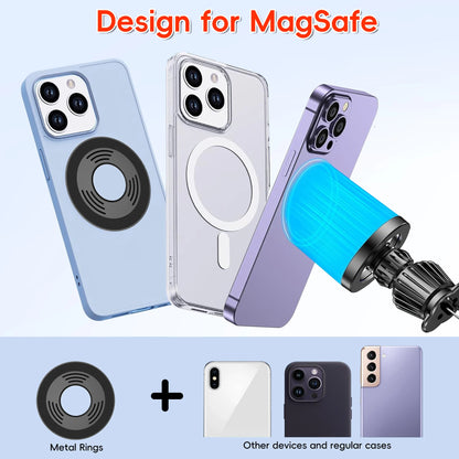 2 in 1MagSafe Case, Magnetic Phone Holder for Car[ Super Magnets] car Vent Phone Mount, Mag Safe Phone Holder Car Accessories