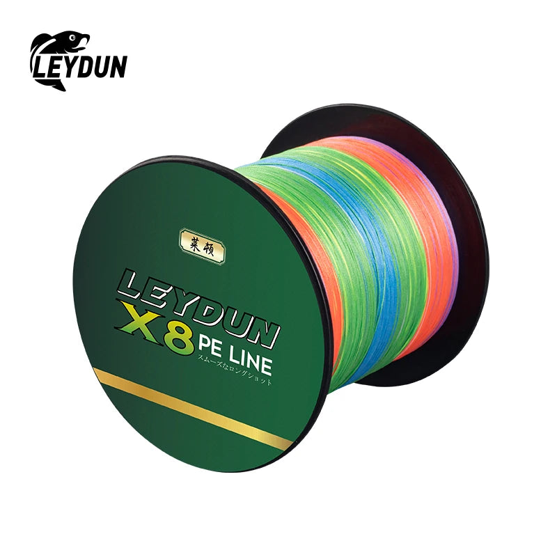 LEYDUN 500m Micro New Fishing Lines 8 Strands Braided PE Japan Smooth Multifilament Line Sea Fishing Carp Fly Wire Line Tool