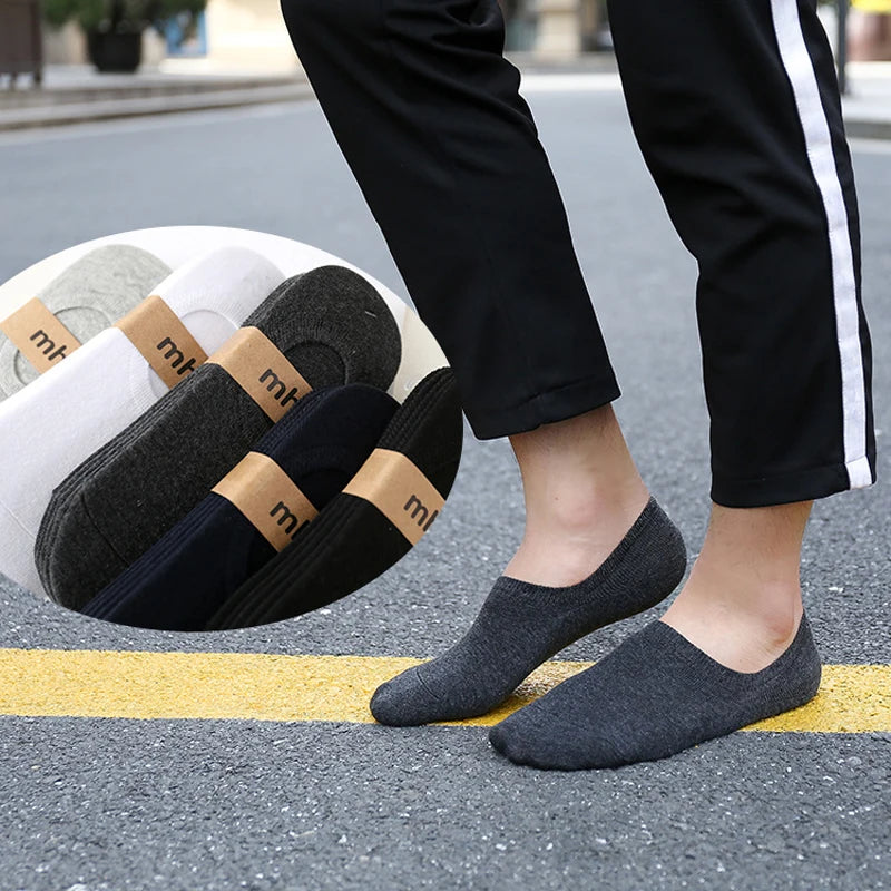 Osynliga Båtsockor Unisex 5/10/20-pack – Andningsbara No-Show Strumpor, Flera Färger