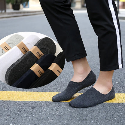 Osynliga Båtsockor Unisex 5/10/20-pack – Andningsbara No-Show Strumpor, Flera Färger