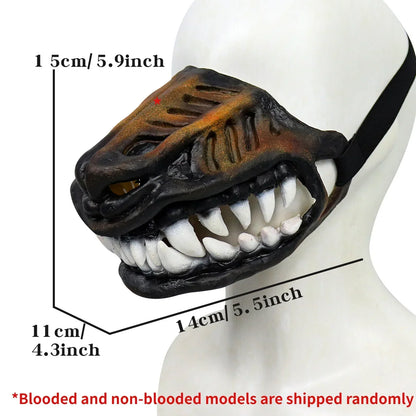 Dog Mouth Mask Padded Latex Rubber Dog Muzzle Halloween Movie & Tv Headdress Latex Props Animal Weird Masks