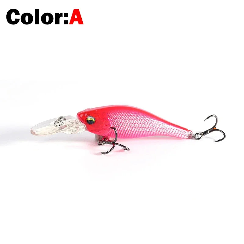 OUTKIT New 1Pcs Sinking Slowly Minnow Fishing Lure 5cm 3.9g Lifelike Swing Small Fish Deep Diving Hard Lures Japan Winter Baits