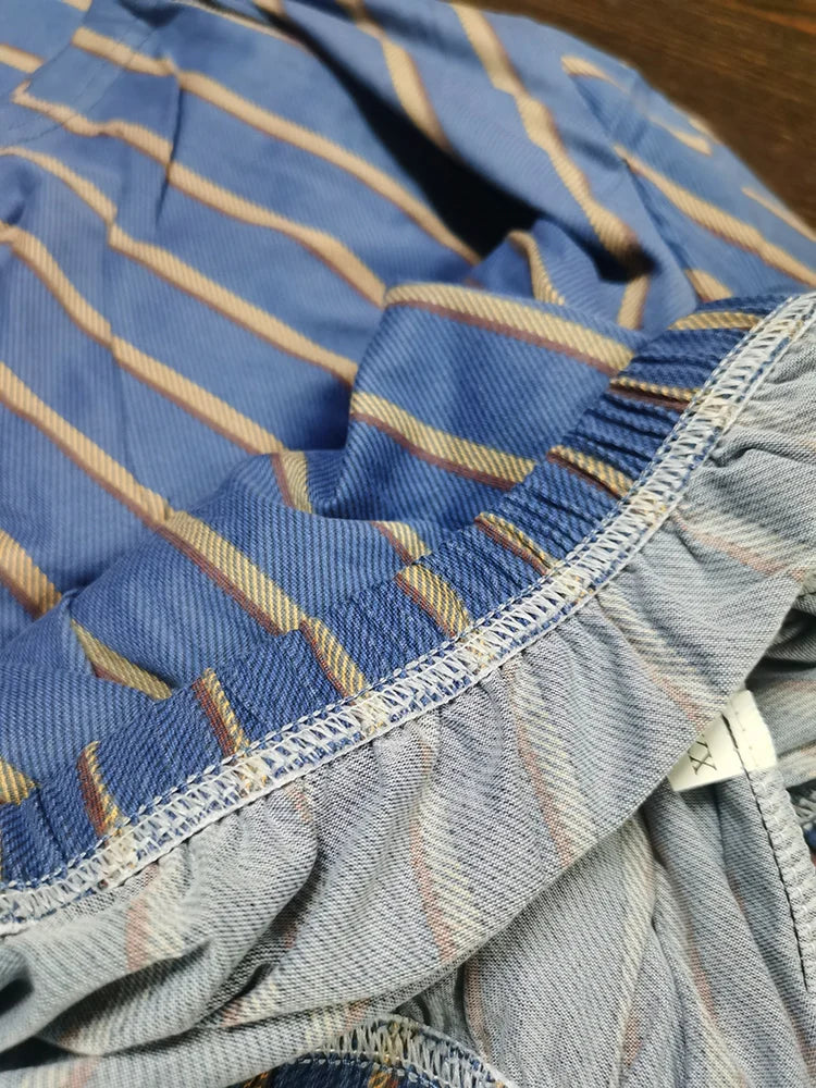 Herr Pyjamas Set – Långärmad & Långa Byxor Tunn Polyester Året Runt Plus Size, 5 Färger M–4XL