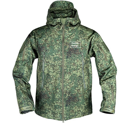 Herr Militär Softshell Set 2026 – Fleece Jacka + Byxor Outdoor, Grå/Svart/Khaki/Kamouflage S–4XL