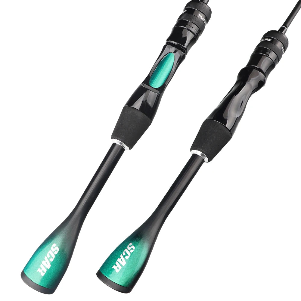 FISHINGFANS ORCA Ultralätt Fiskespö UL – Solid Tip, Avsmalnande Handtag, Spinning och Casting för Öring
