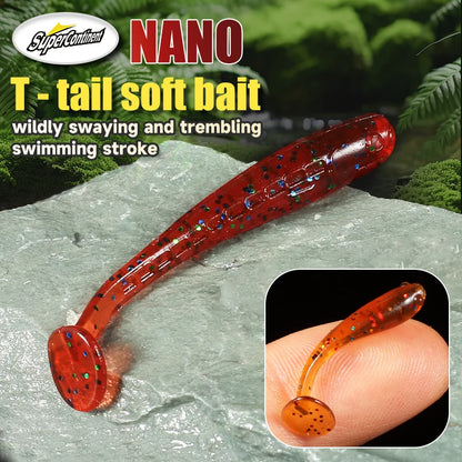 Supercontinent soft bait new minnow 4cm/30pcs 2.7cm/50pcs fishing lures sinking tremor bait Soft Fishing Lure Fishy Worms lure