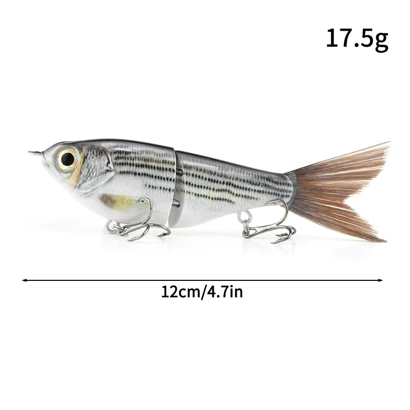 11.5cm 18.5g Balam Glide Bait Swimbait Joint Giant Pike Bass Fishing Lure Hard Bait Catfish Saltwater Lures Leurre De Pêche