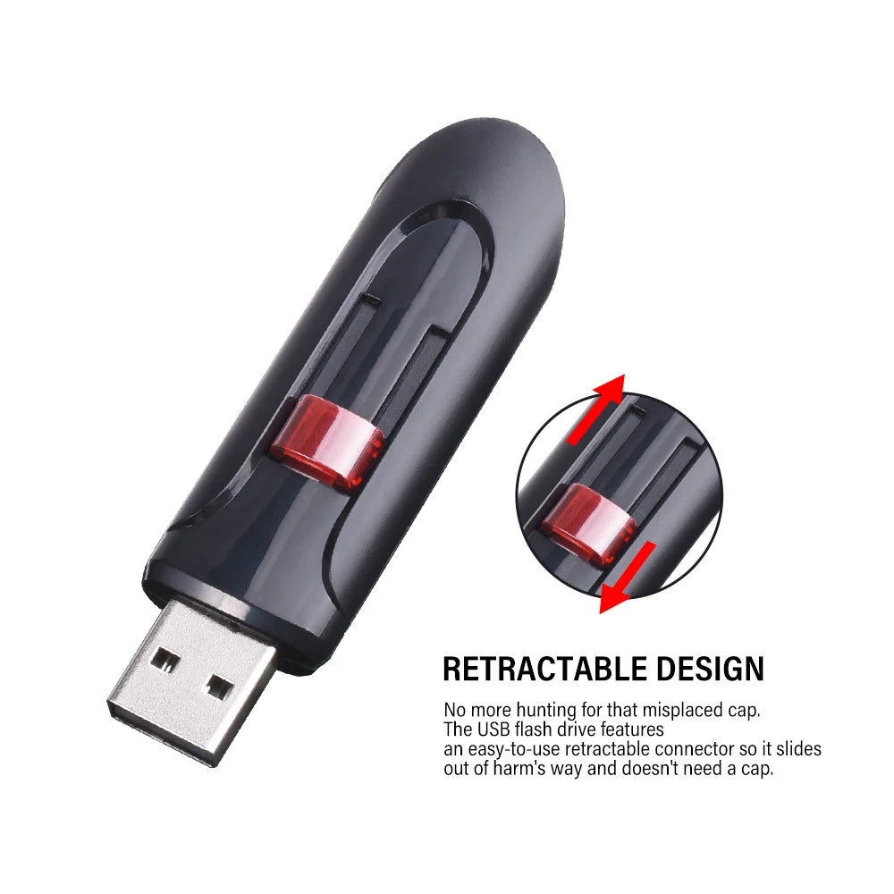 USB 2.0 Minnessticka med Nyckelring – 4GB till 128GB, Kompakt Pen Drive för Lagring och Överföring
