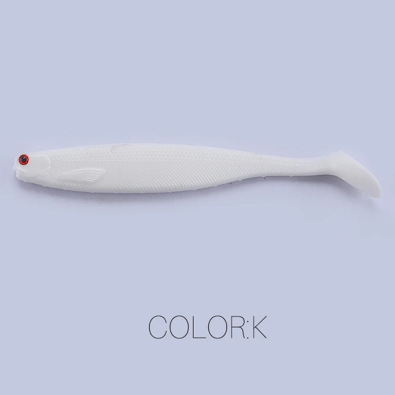 Supercontinent A ShadTeez T-tail 50mm 70mm 100mm Pike Zander Predator Fishing 3d eyes Soft lure Fishing lures