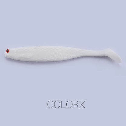 Supercontinent A ShadTeez T-tail 50mm 70mm 100mm Pike Zander Predator Fishing 3d eyes Soft lure Fishing lures