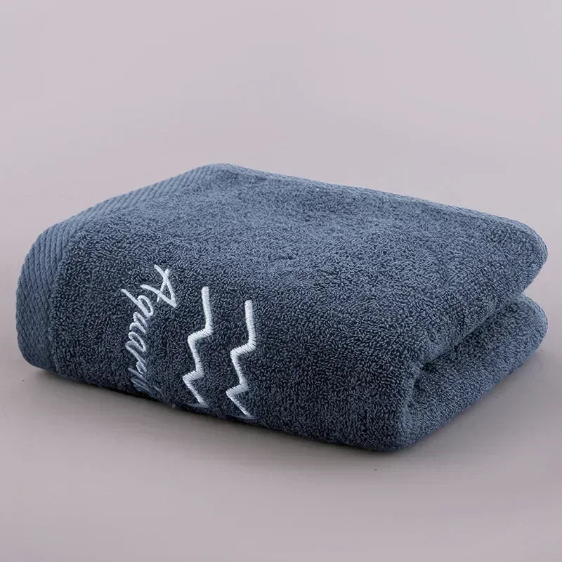 12 Constellation Letters Towel Embroidery Cotton Absorbent Quick Dry Lovers Gift Thickened Sport Soft fashion Face Towel 35x75cm