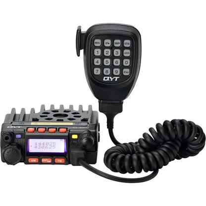 QYT KT-8900 25W GMRS Mobile Radio & Base Station,Long Range Two-Way Radio with NOAA Weather Scan & Alert, Integrated Control Mic