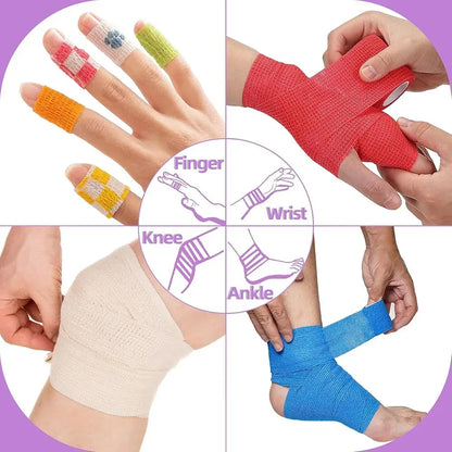 3.8CM/1.52in Tattoo Grip Tape Non-woven Tattoo Bandage Cover Wraps Waterproof Self Adhesive Finger Protection Tattoo Accessories
