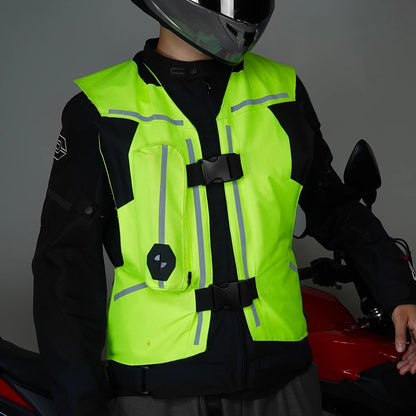 Motorcycle Jacket Motorcycle Air Bag Vest Reflective Motocross Racing Airbag Vest Moto Riding CE Protector Motorcycle Equipment