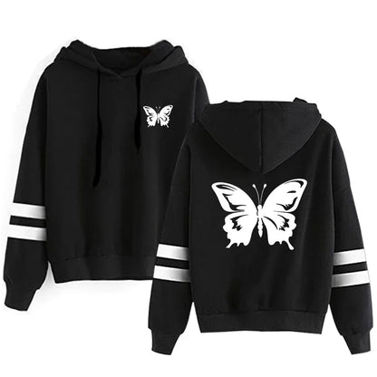 Casual Daily Women Tracksuit Hoodies Quality Single Piece Stripe Sweatshirt and Sweatpants Comfort Outdoor Jogging Autumn Winter