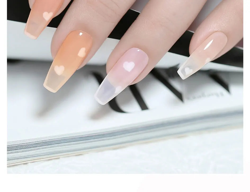Clou Beaute Semi-transparent Jelly Color UV Gel Manicure Gel Nail Nail Supplies For Professionals Semi-permanent Varnish 15ml