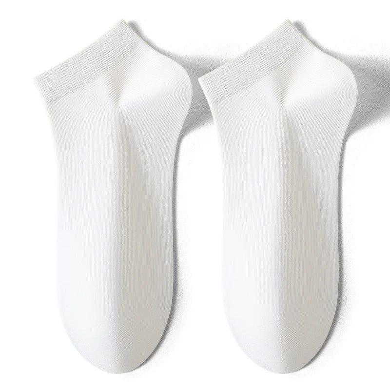 Men Combed Cotton Socks Short Breathable Odor proof and antibacterial Business Spring Summer for Male socks High Quality 5Pairs