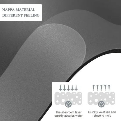 Diatomaceous Earth Bath Mat Super Absorbent Non Slip Fast Drying Soft Floor Mat for Shower Laundry Bedroom Kitchen RV Bathroom