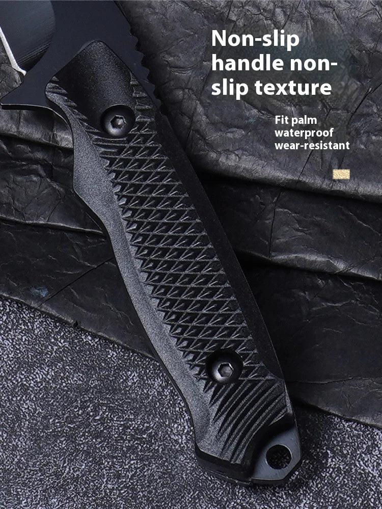 Durable High Hardness Fixed Blade Knife with Protective Sheath Outdoor Camping Fishing Cutting Utility Tool