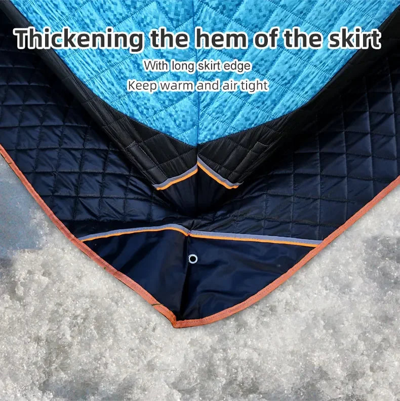 Customized Hot-selling High Heat Insulation Winter Outdoor Camping Carp Cube Large Portable Sauna Tent, Custom-made Warm