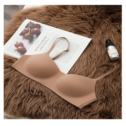 Women's One Piece Seamless Bras Thin Gather Underwear No Steel Rings Bra Soft Comfortable Breathable Underwear Sexy Intimates