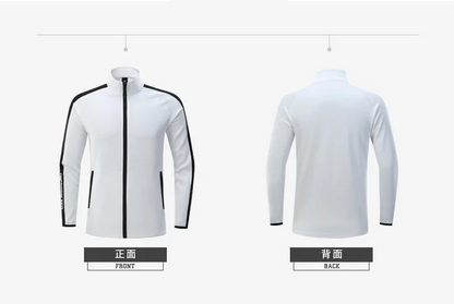 Customized Casual Sports Cardigan Jacket with Printable Embroidered Logo for Men's and Women's Outdoor Fashion tops