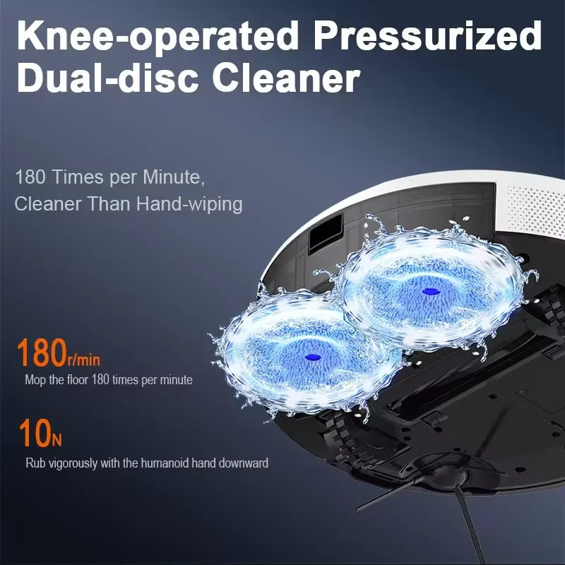 Arnagar S10 Robot Vacuum Cleaner Auto Empty Dust Collection Sweep Mop 12000Pa 5200mAh Low Noise APP Control for home cleanning