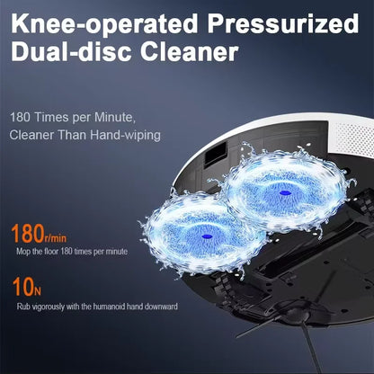 Arnagar S10 Robot Vacuum Cleaner Auto Empty Dust Collection Sweep Mop 12000Pa 5200mAh Low Noise APP Control for home cleanning