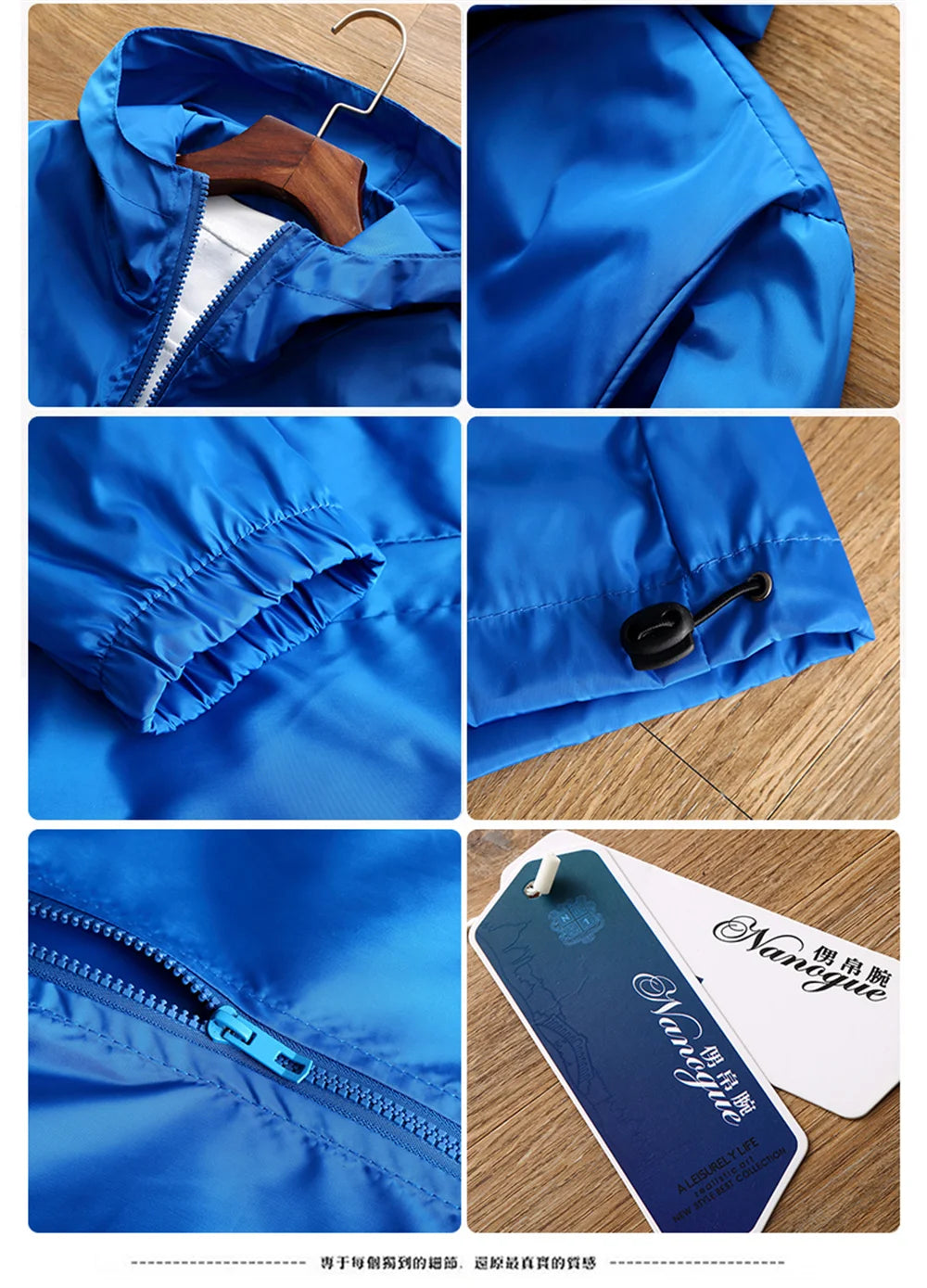 Racingjakka för Herr – Tunn Polyesterjakka med Dragkedja, Casual Sportswear i 10 Färger och Storlekar S–7XL
