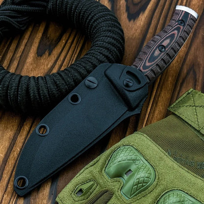 853 Multi-Purpose Hiking Climbing EDC Knife Pocket Outdoor Trekking Fixed Knife D2 High Quality Camping BBQ Essential Daily Tool