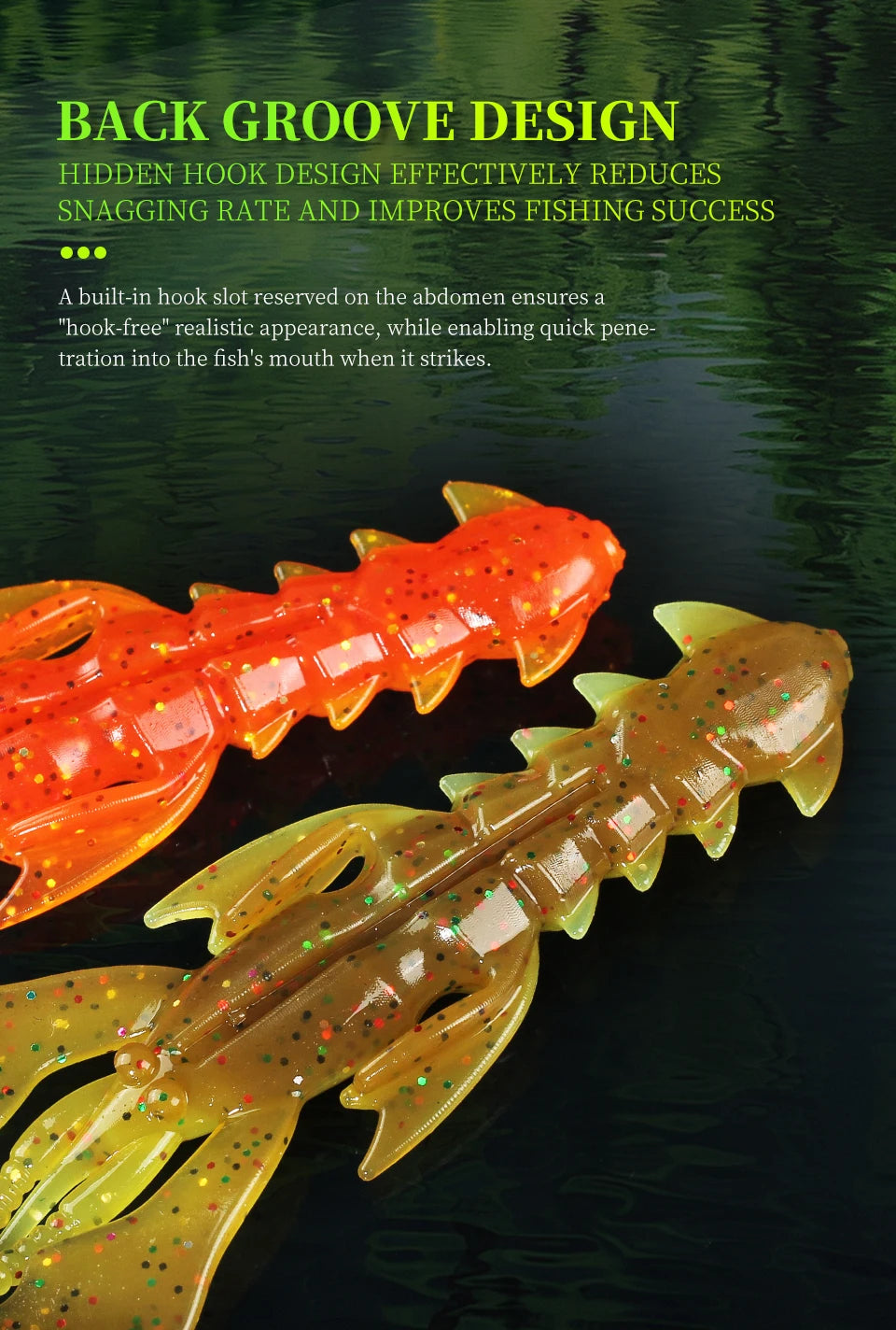 Supercontinent CRAZY nimble Total length 8cm/4.2cm Lobster Soft Lure Fishing Lures Attractive Shrimp odor salt Wobbler