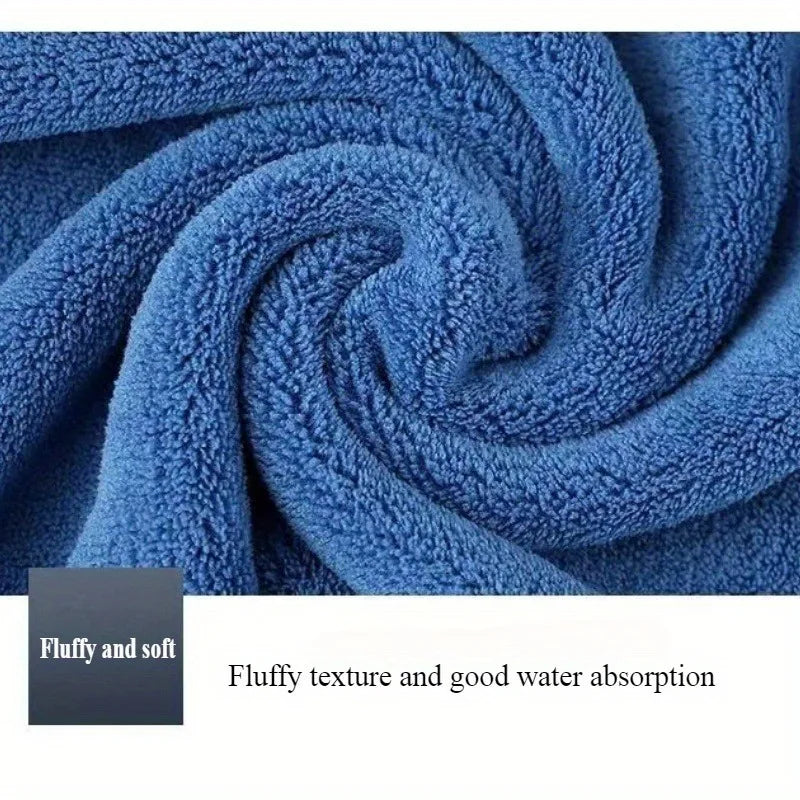 6pcs Thickened Microfiber Towel Set, 40x80cm/15.7"x31.5" Towel, Absorbent Quick-Drying Suitable for Family Fitness and Travel