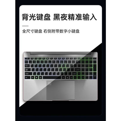Ultratunn Gaming Laptop 15,6" 4K – Aluminiumlegering Intel N95 12/16/32GB RAM 128GB–1TB SSD Windows 11, Svart/Silver/Rosa