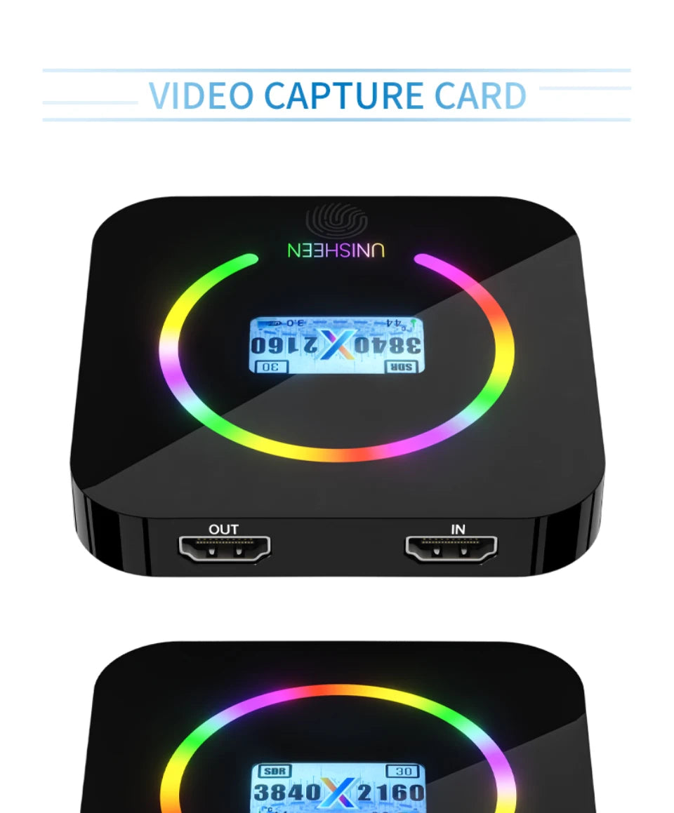 Unisheen UC2700H 4K60-capturekort med HDMI-loop-through