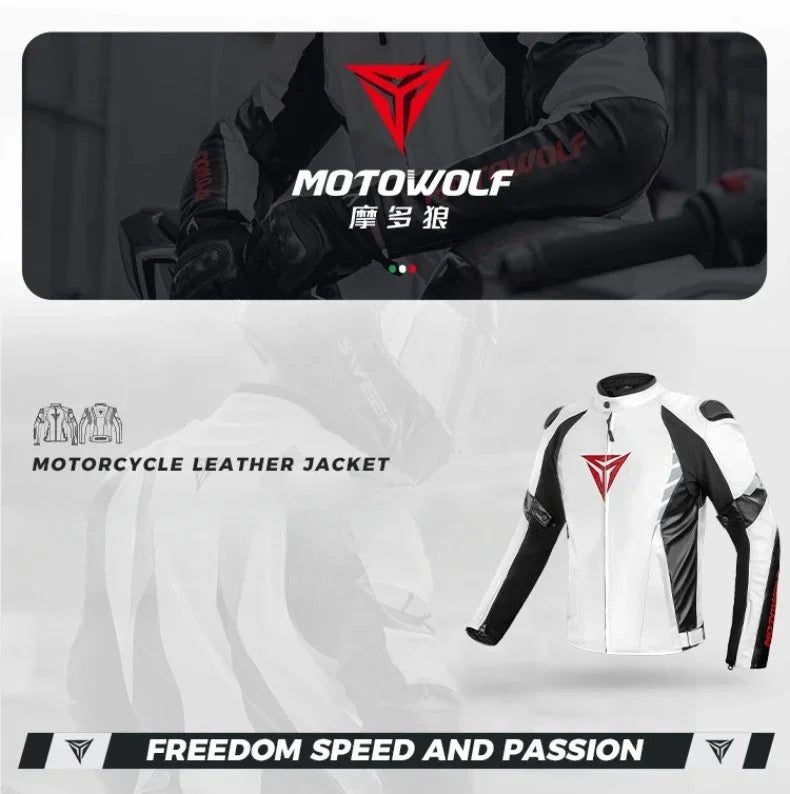 CE Certified Motorbike Leather Jacket for Men Autumn Winter Warm Windproof Riding Coat with Removable Liner Motorcycle Jacket