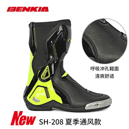 BENKIA Sommar MC-stövlar för Ban- och Offroad-körning