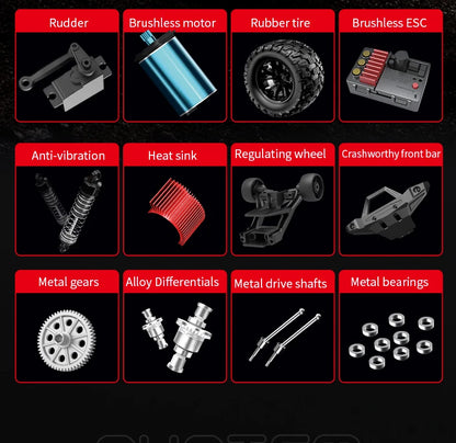 KF18 1/14 RC Drift Car 80KM/H 4WD 2.4G High Speed Off-Road Racing Car Brushless 3S Remote Controller Car Truck Toy For Gift