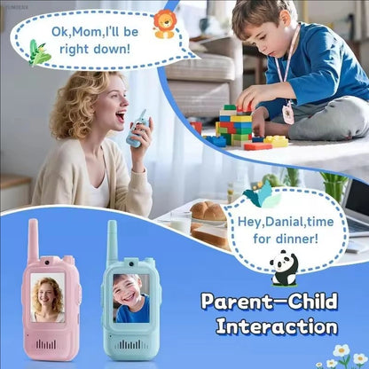 Walkie talkies för barn – uppladdningsbart 2-pack för lek och äventyr