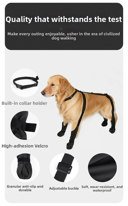 Dog Leg  Knee Patella Protection Joint Auxiliary Rehabilitation Ligament Joint Dislocation Pet Dirtproof Waterproof Rain Shoes