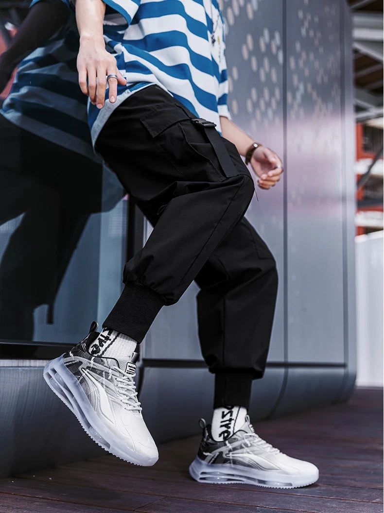 Men's Fashionable Basketball Shoes Air Cushioning Comfortable Non-Slip Breathable Shock-Absorbing Men's Outdoor Activities
