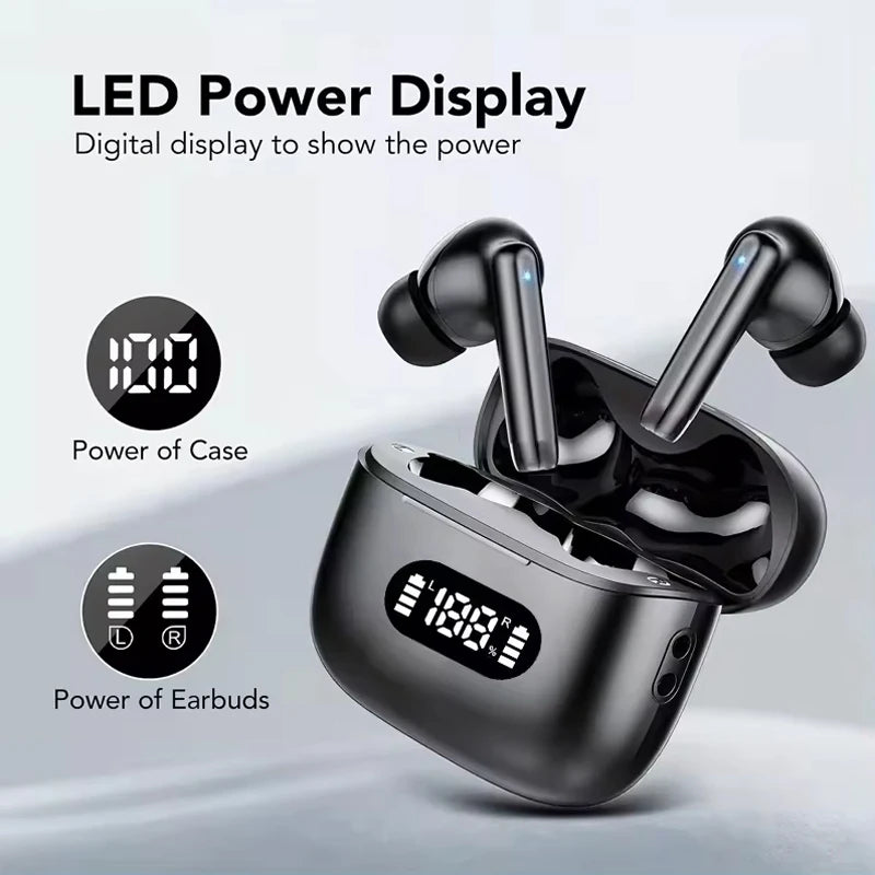 Stereo TWS Wireless Earbuds BT 5.4 Earphones In-ear HiFi Headphones LED Power Display Touch Control Sports Headset For All Smart