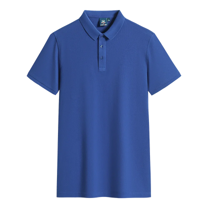 Polo-shirt med Eget Tryck eller Logotyp – 100% Bomull, Unisex S–6XL (Asian)