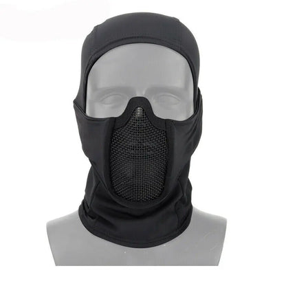 Taktisk balaclava halvmask med andningsbart nät