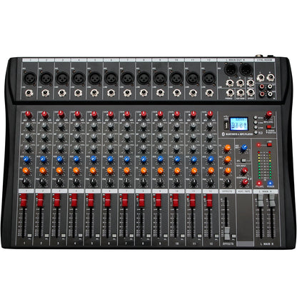Depusheng DX-seriens ljudmixer med Bluetooth, USB och 3-bands EQ